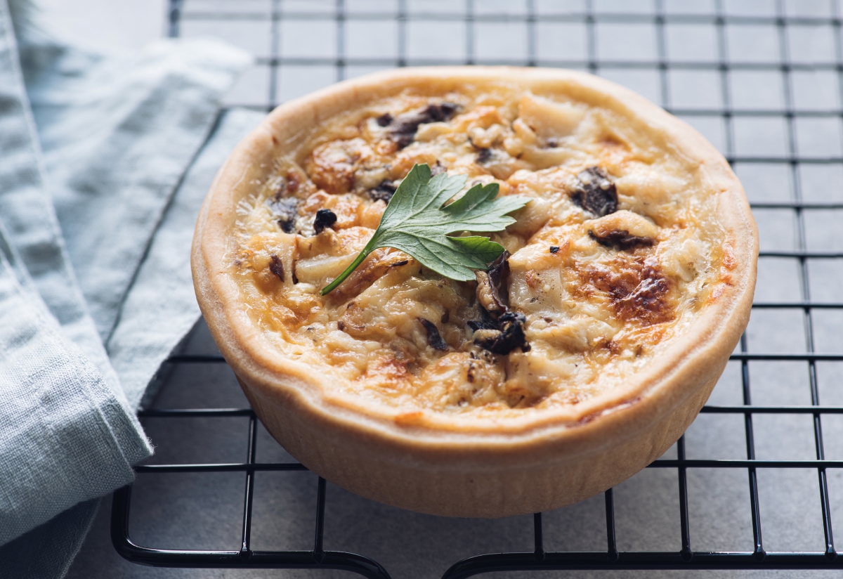 Les Compagnons Des Saisons - Recette : Quiche Aux Champignons